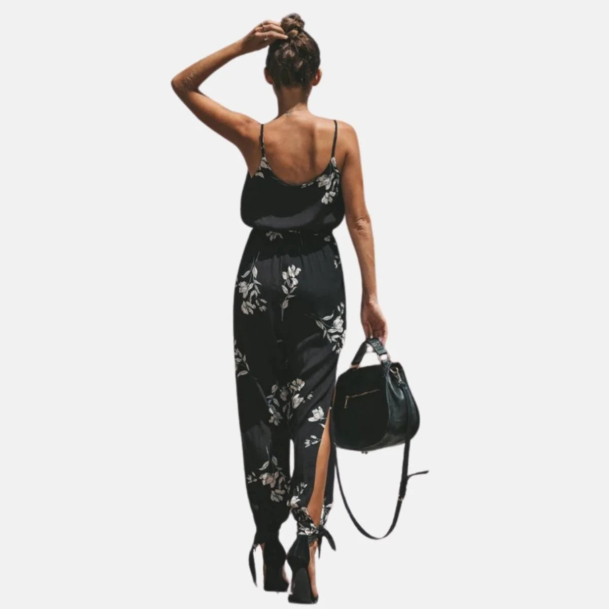 Floral Cotton Jumpsuit ā Spaghetti Strap Romper