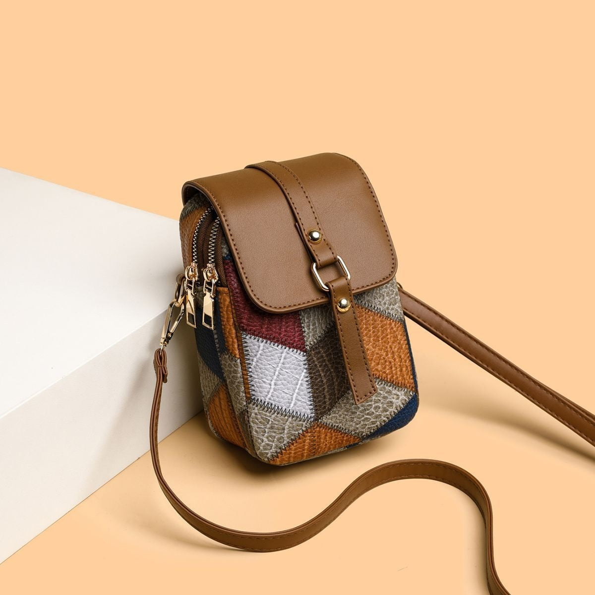 Women's Crossbody Bag with Phone Holder - Spacious Design