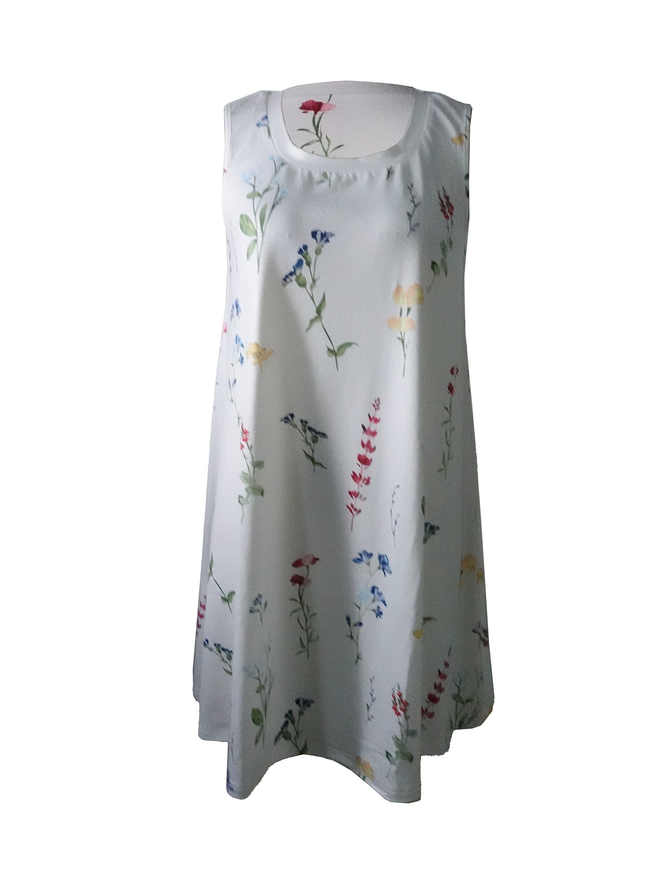 Ladies' Square Collar Printed A-Line Dress | Stylish and Fashionable Fit