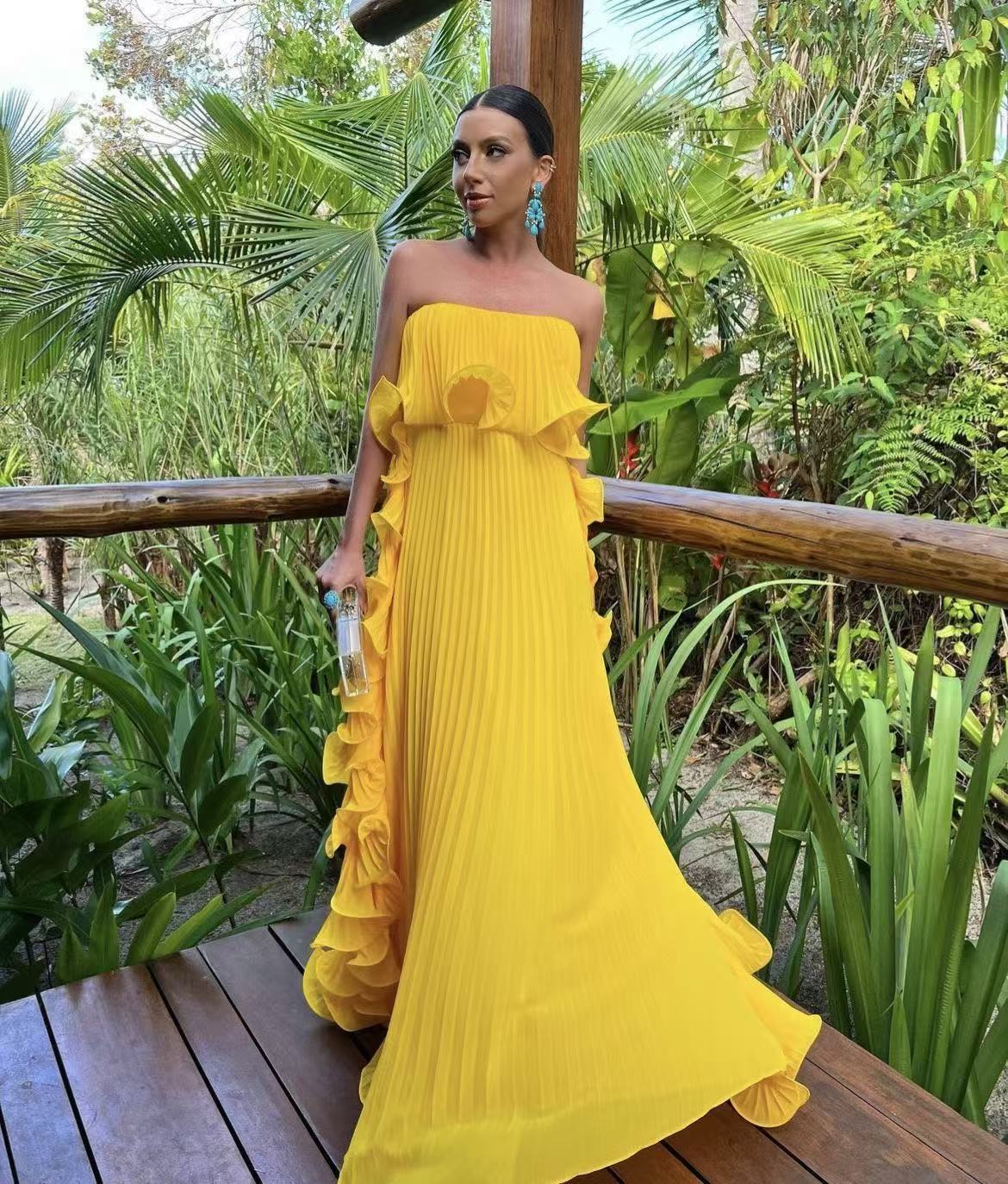 Strapless Evening Gown