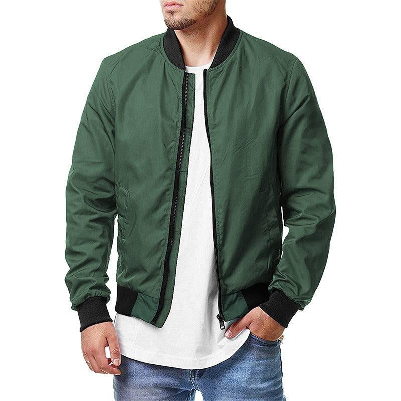 Fall Bomber Jacket - Stylish & Versatile-Army Green-5