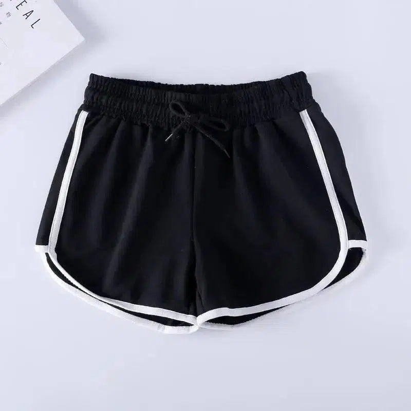 Casual sports shorts-Blackwhitebars-29