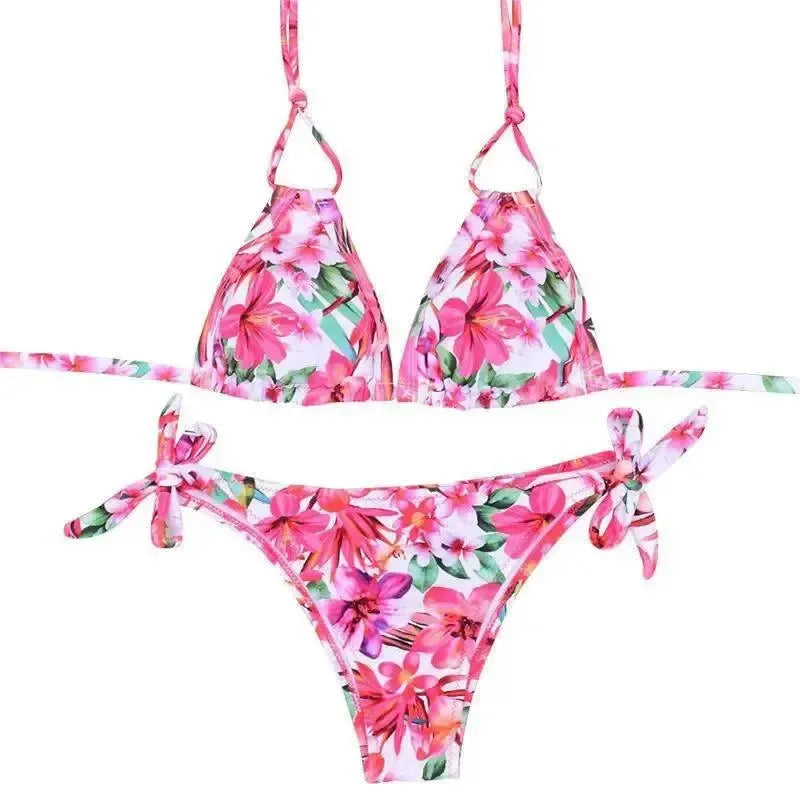 Europe And America Peach Bikini Set Hot Spot In Europe-2