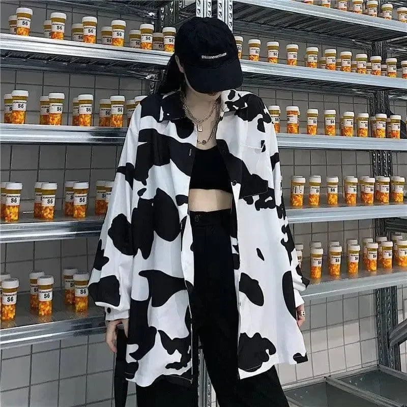 Loose mid-length shirt-6