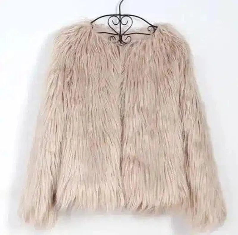 new autumn and winter foreign trade ladies fur coat-Khaki-11