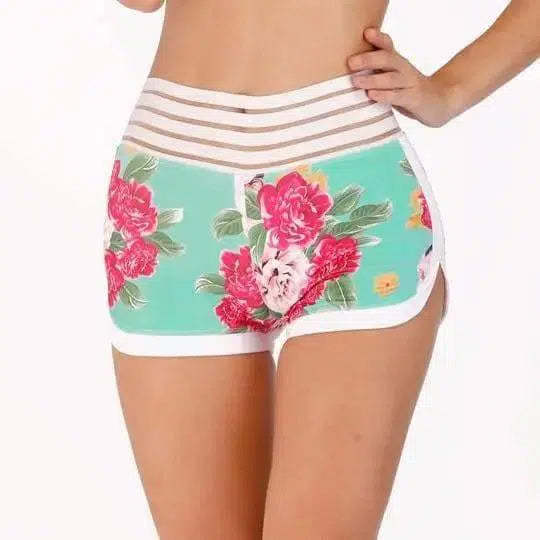 Summer Floral Booty Shorts-11