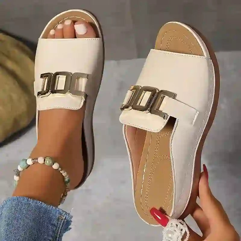 Wedge Platform Slippers Women's