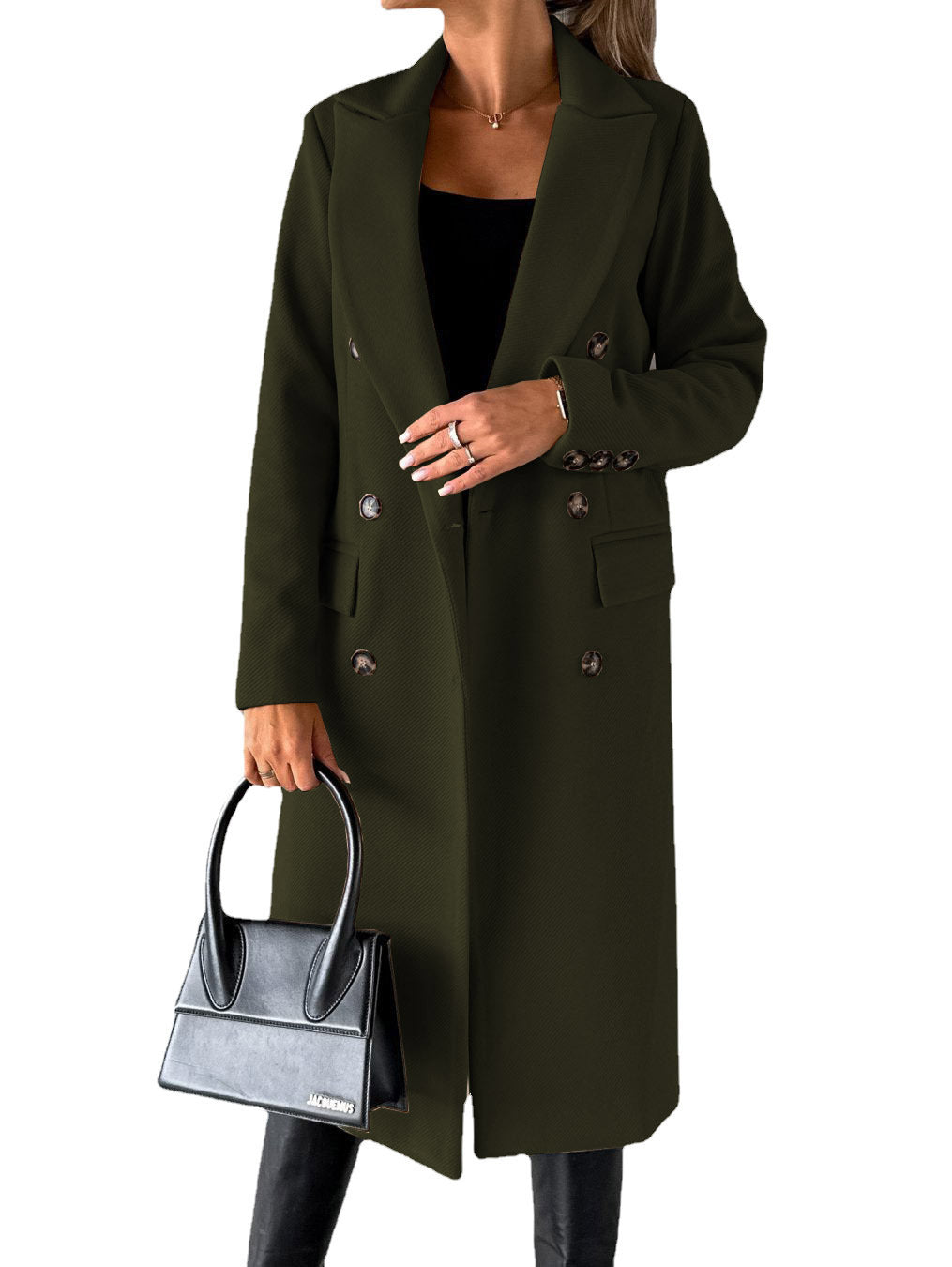 Chic Double-Breasted Pocket Blazer