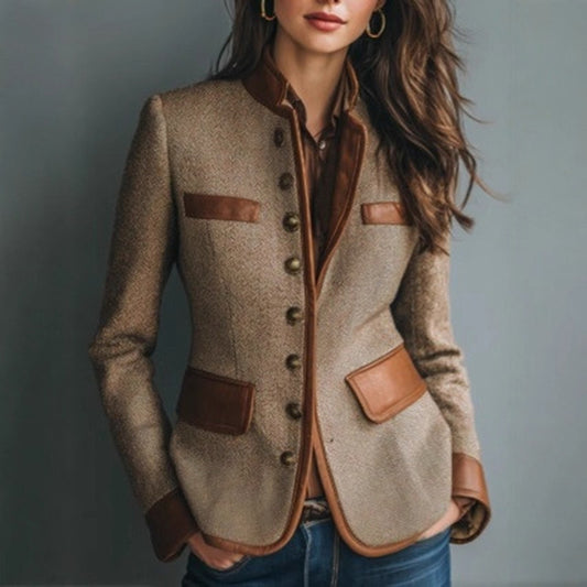 Retro Color Block Jacket