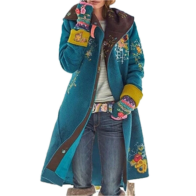 Woolen Trench Coat in Oat