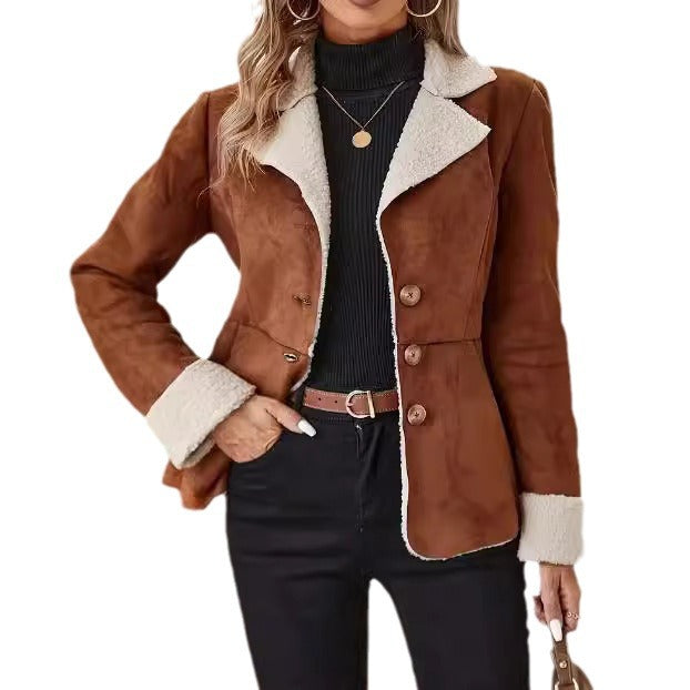 Chic Fur-Lined Cold-Proof Jacket