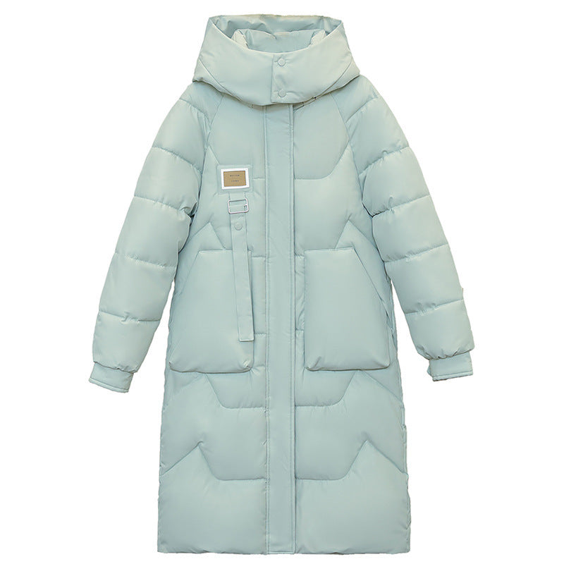 Cozy Mid-Length Coat with Detachable Hat