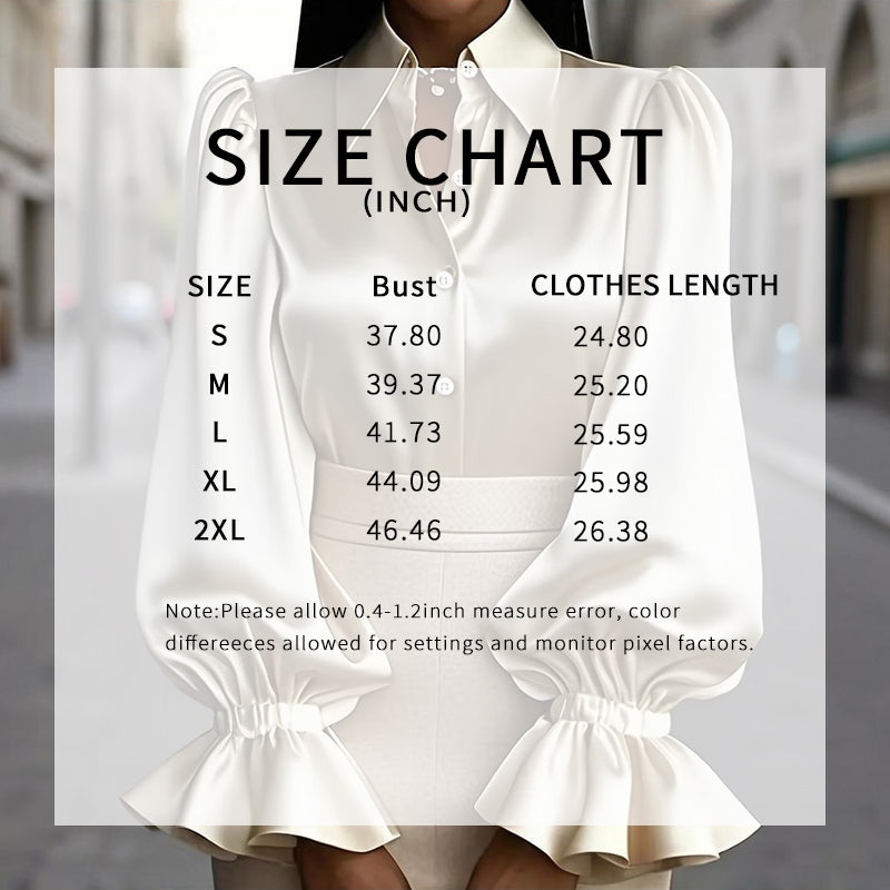 Puff Sleeve Ruffle Blouse