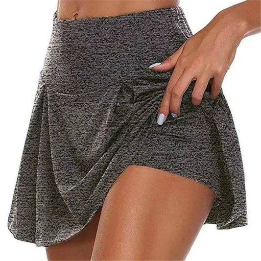 Summer Women Sport Fitness Soild Color Running Tennis-Dark Grey-1