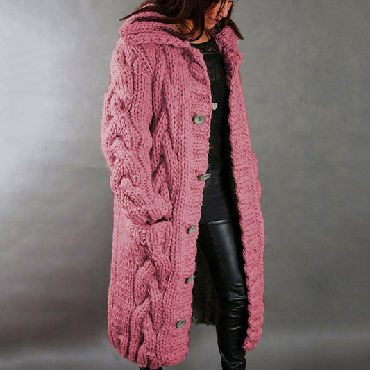 Draped Knit Cardigan Sweater