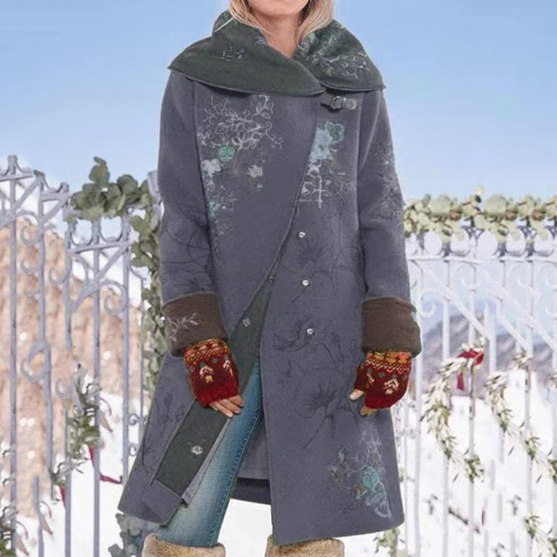 Woolen Trench Coat in Oat