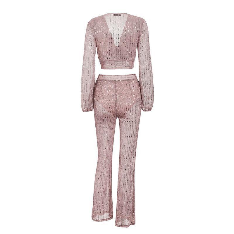 Wide-leg sexy casual jumpsuit-8