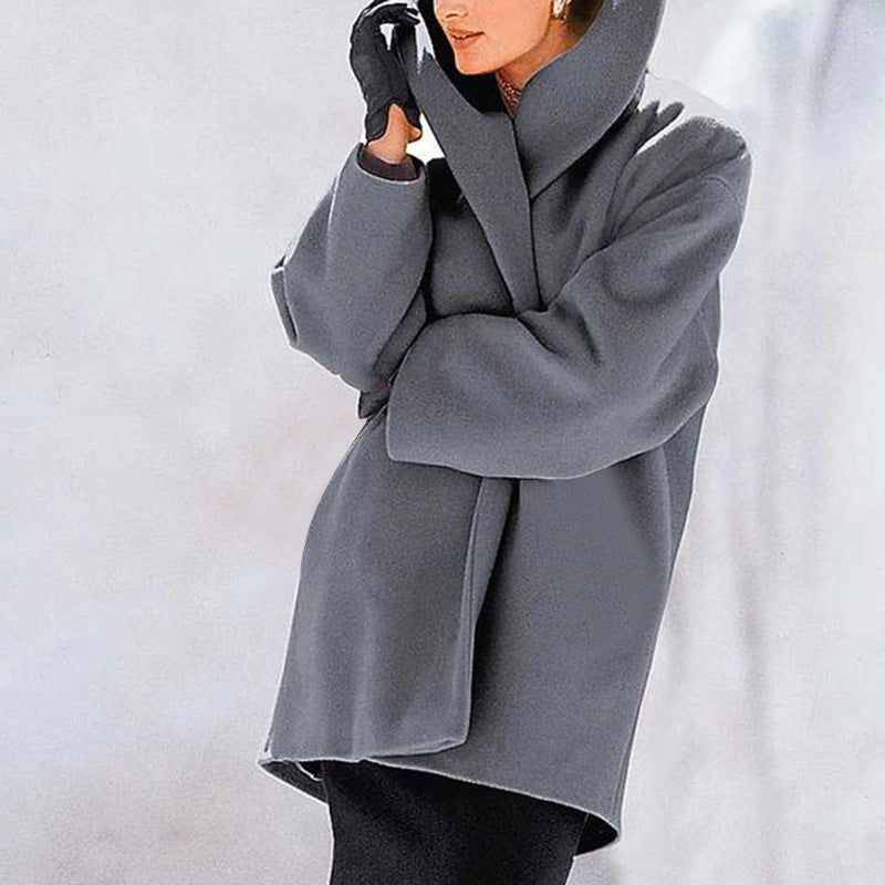 Cozy Multi-Color Woolen Sweater Coat