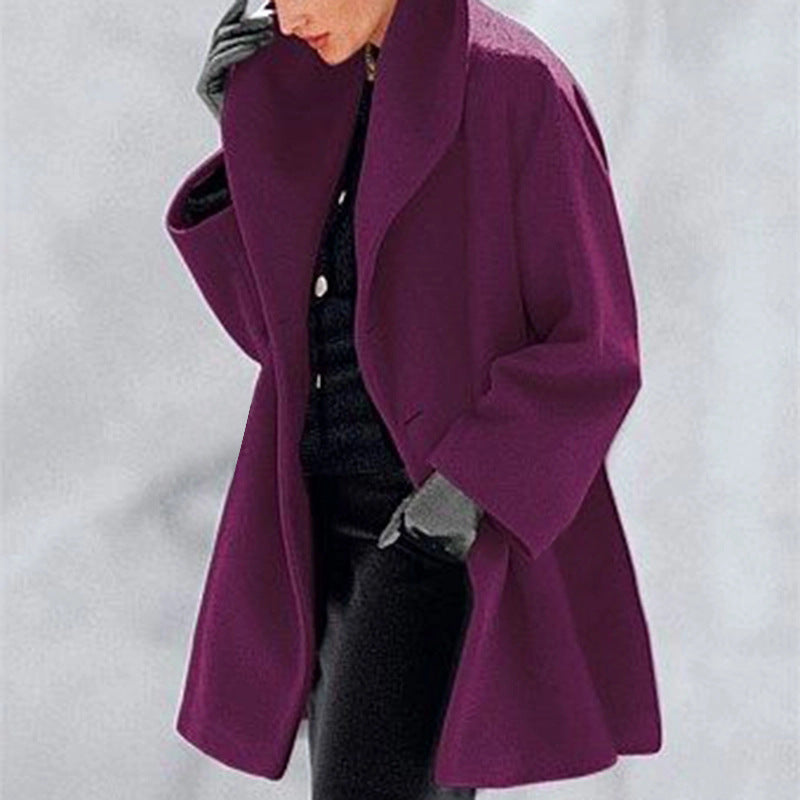 Cozy Multi-Color Woolen Sweater Coat