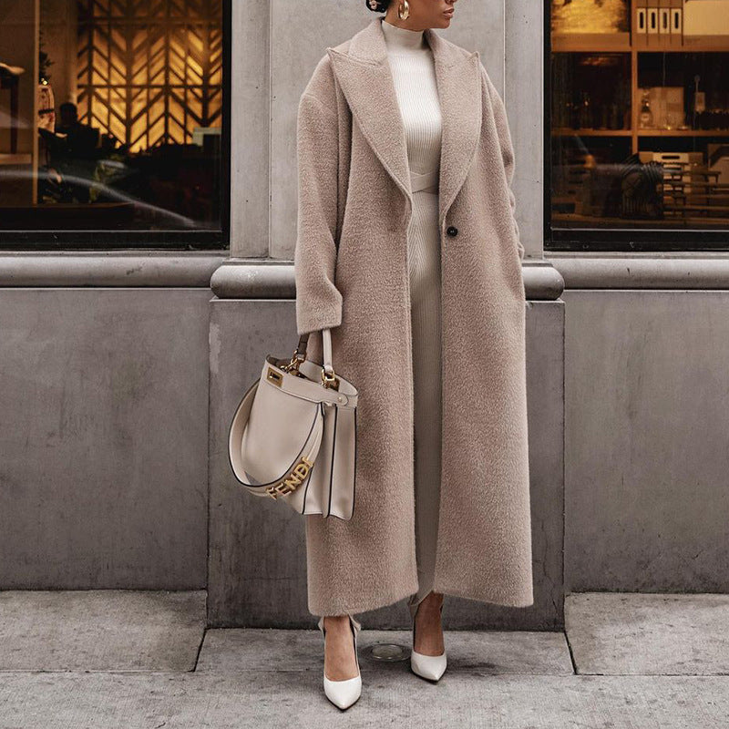 Cozy Plush Lapel Warm Jacket
