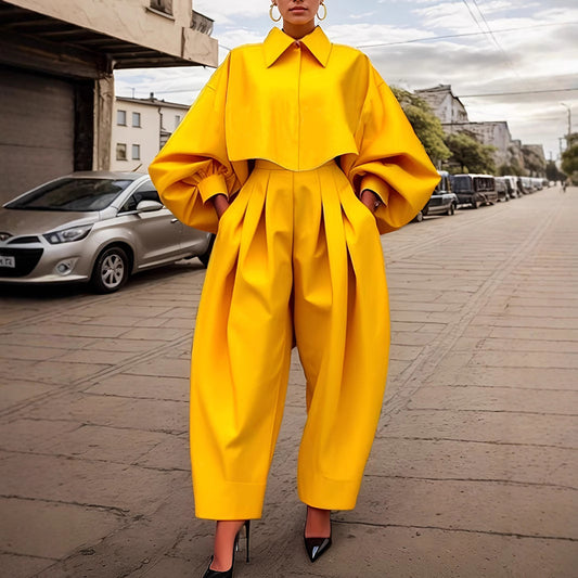 Chic Bell Sleeve 2-Piece Set