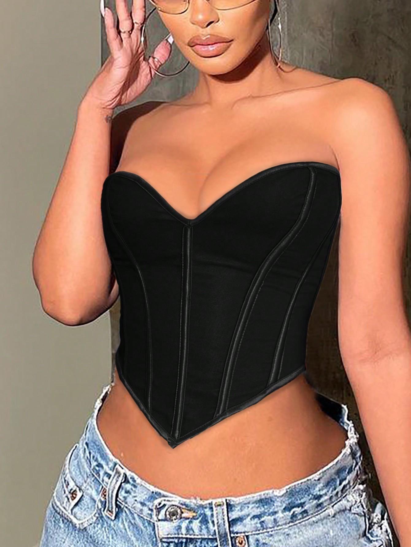Heart Corset Top – Strapless Chic