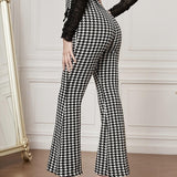 Houndstooth Flare Pants