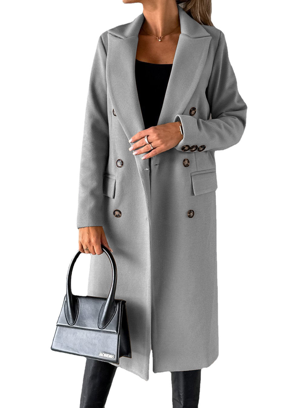 Chic Double-Breasted Pocket Blazer