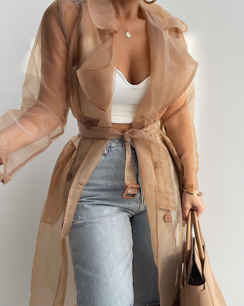 Balloon Sleeve Shirt Jacket