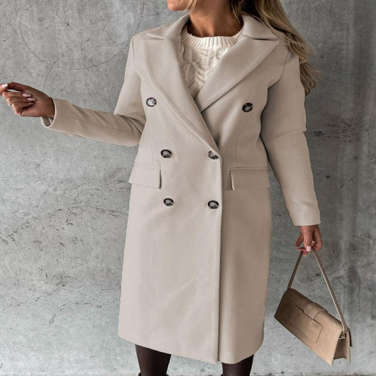 Chic Double-Breasted Pocket Blazer