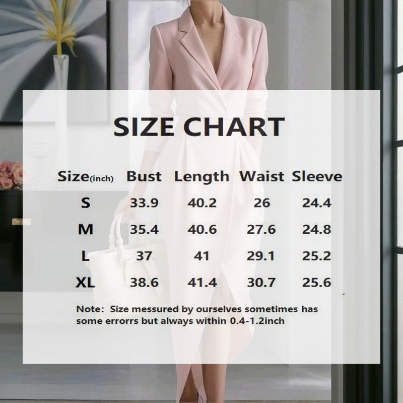Lapel Midi Bodycon Dress with Pockets