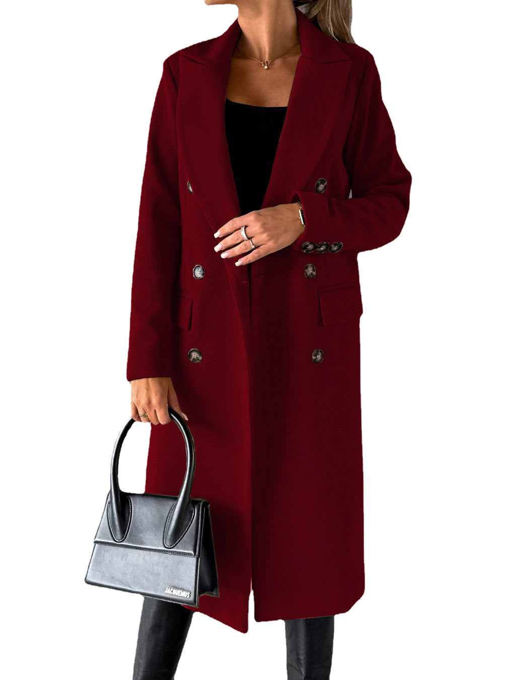 Chic Double-Breasted Pocket Blazer