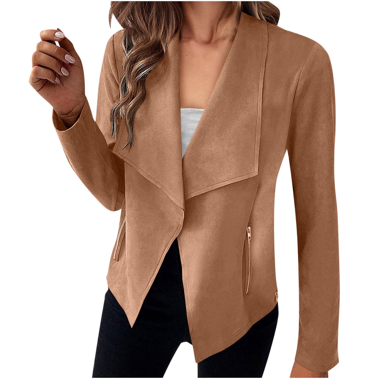 Chic Suede Coat for Effortless Style