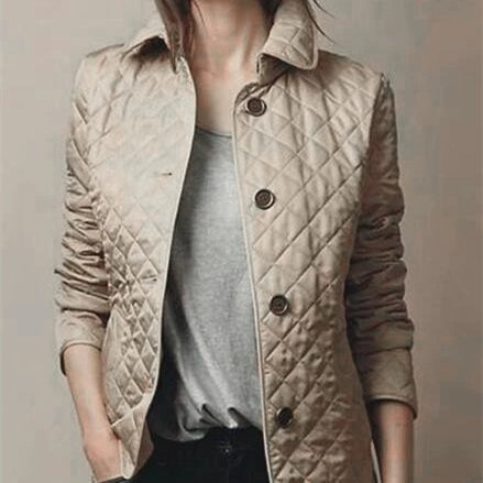 Chic Lapel Cotton Padded Jacket
