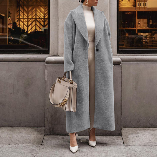 Cozy Plush Lapel Warm Jacket