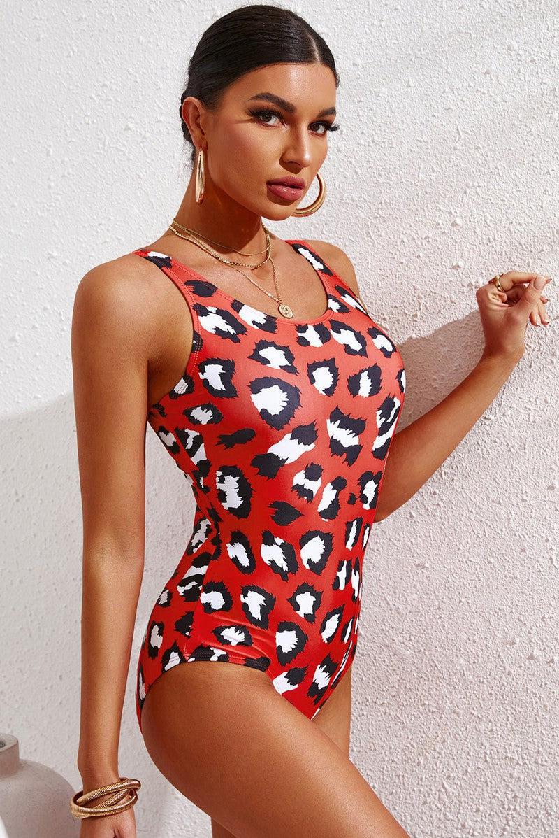 Full Size Tie-Dye Crisscross Back One-Piece Swimsuit-8