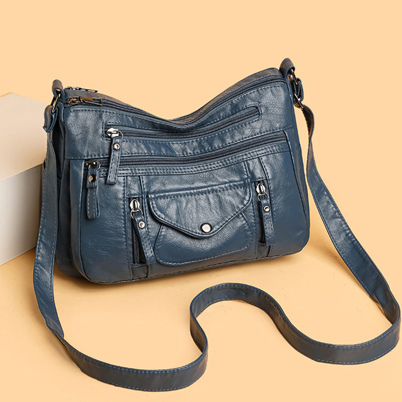 Soft Leather Large Shoulder Bag for Women