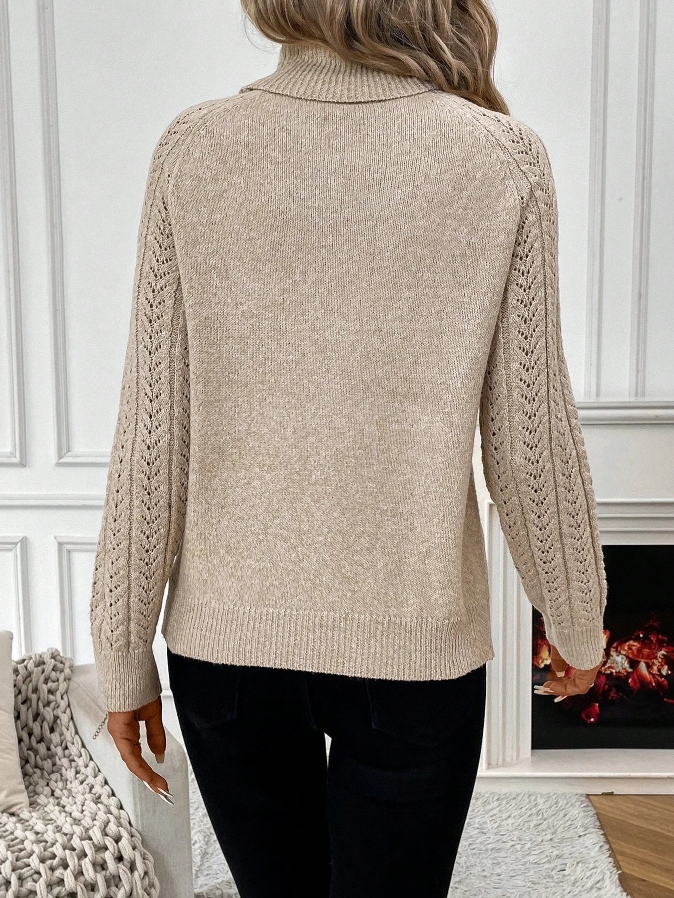 Structured Cable Turtleneck Layer