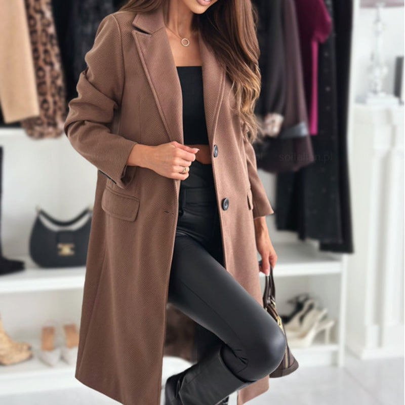 Notch Lapel Trench Coat Luxury
