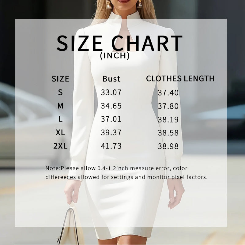 Elegant High Neck Bodycon Mini