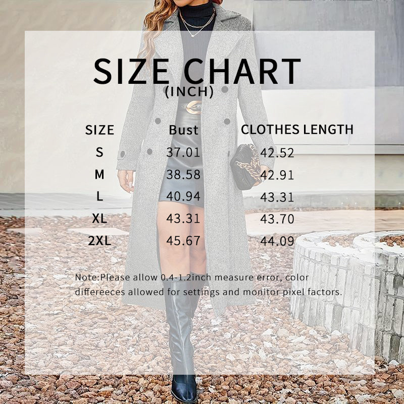 Double-Breasted Wool Midi Coat