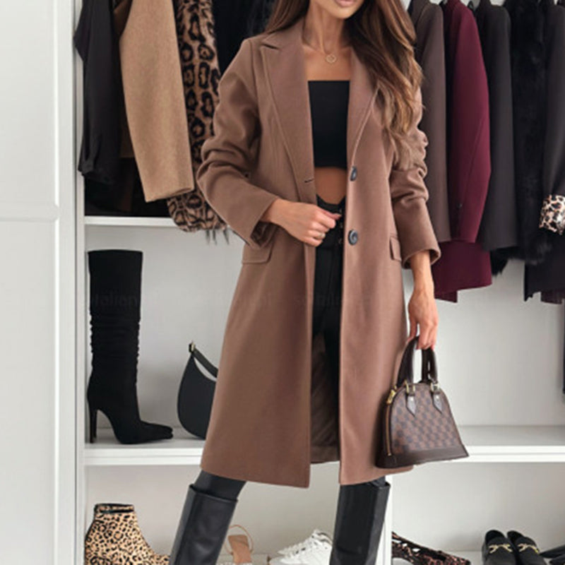 Notch Lapel Trench Coat Luxury