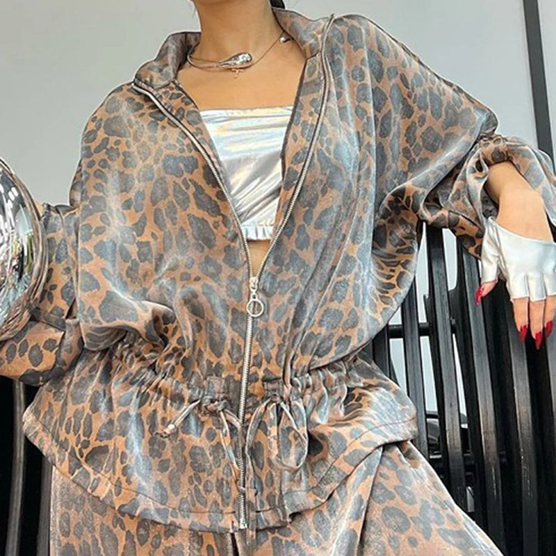 Leopard Print Lounge Set