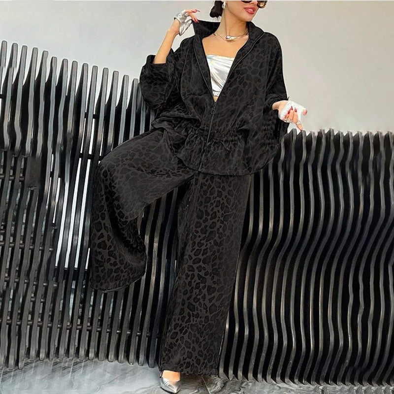 Leopard Print Lounge Set