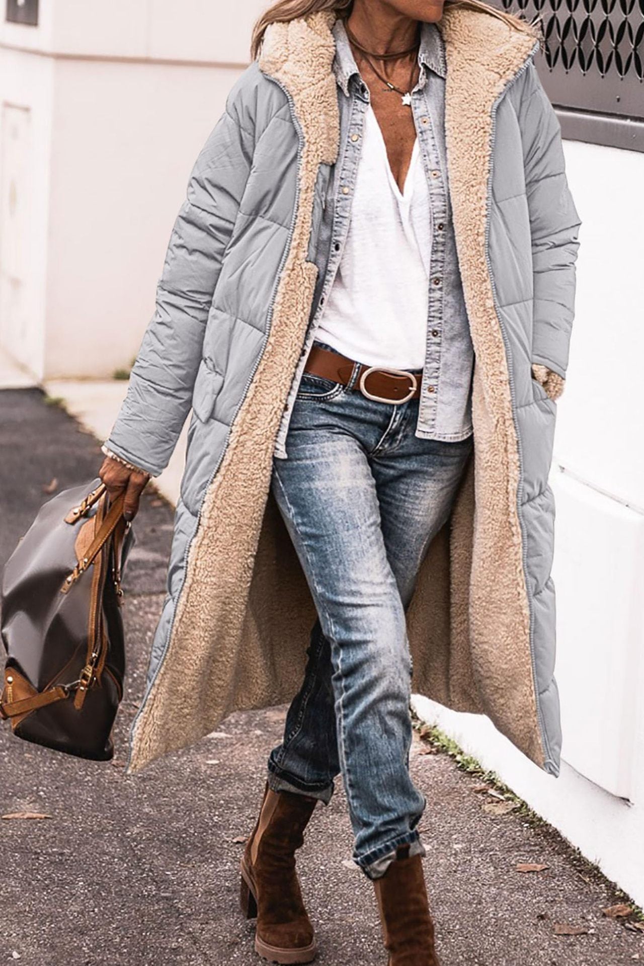 Chic Double-Sided Hooded Coat