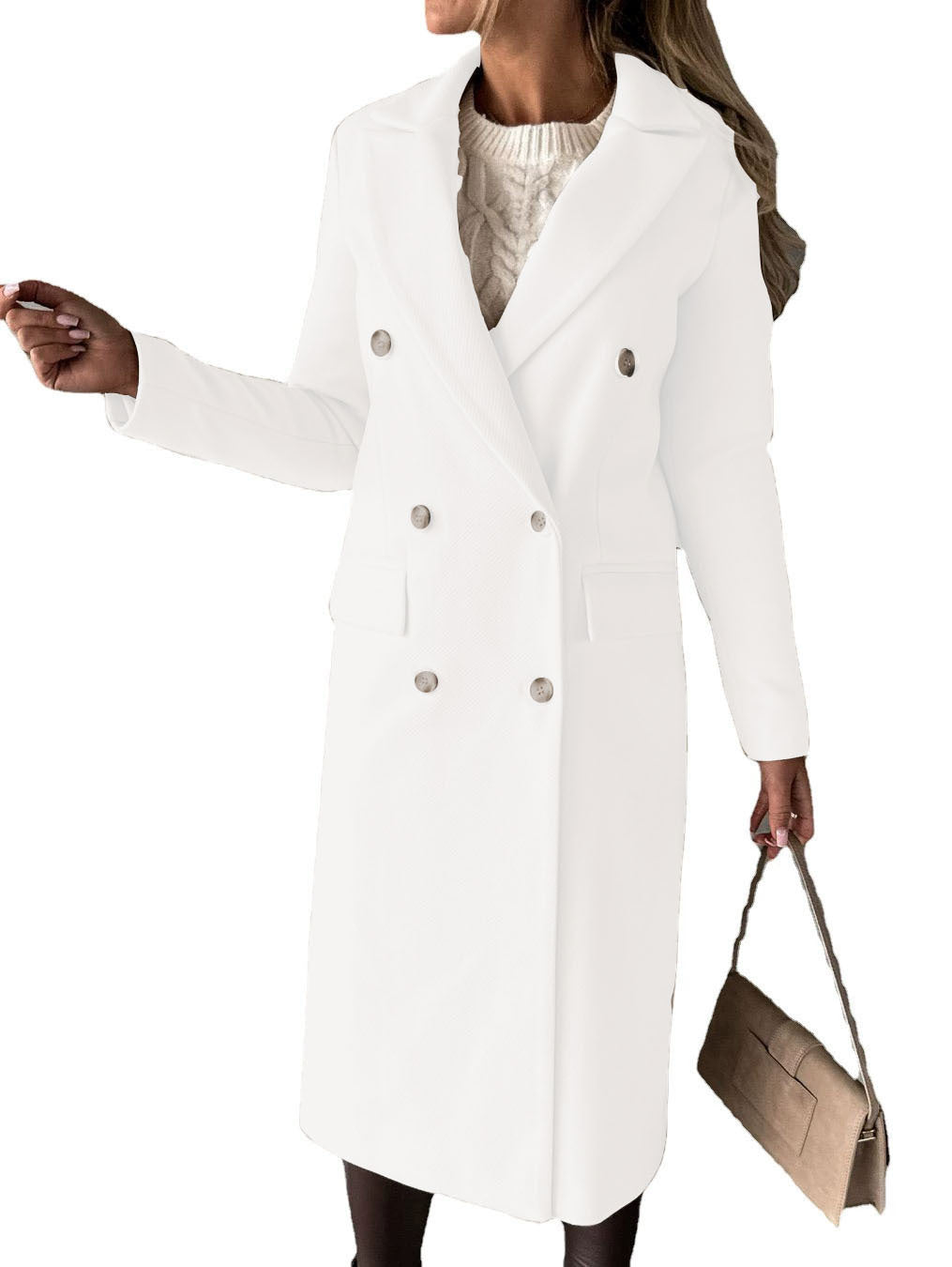 Chic Double-Breasted Pocket Blazer