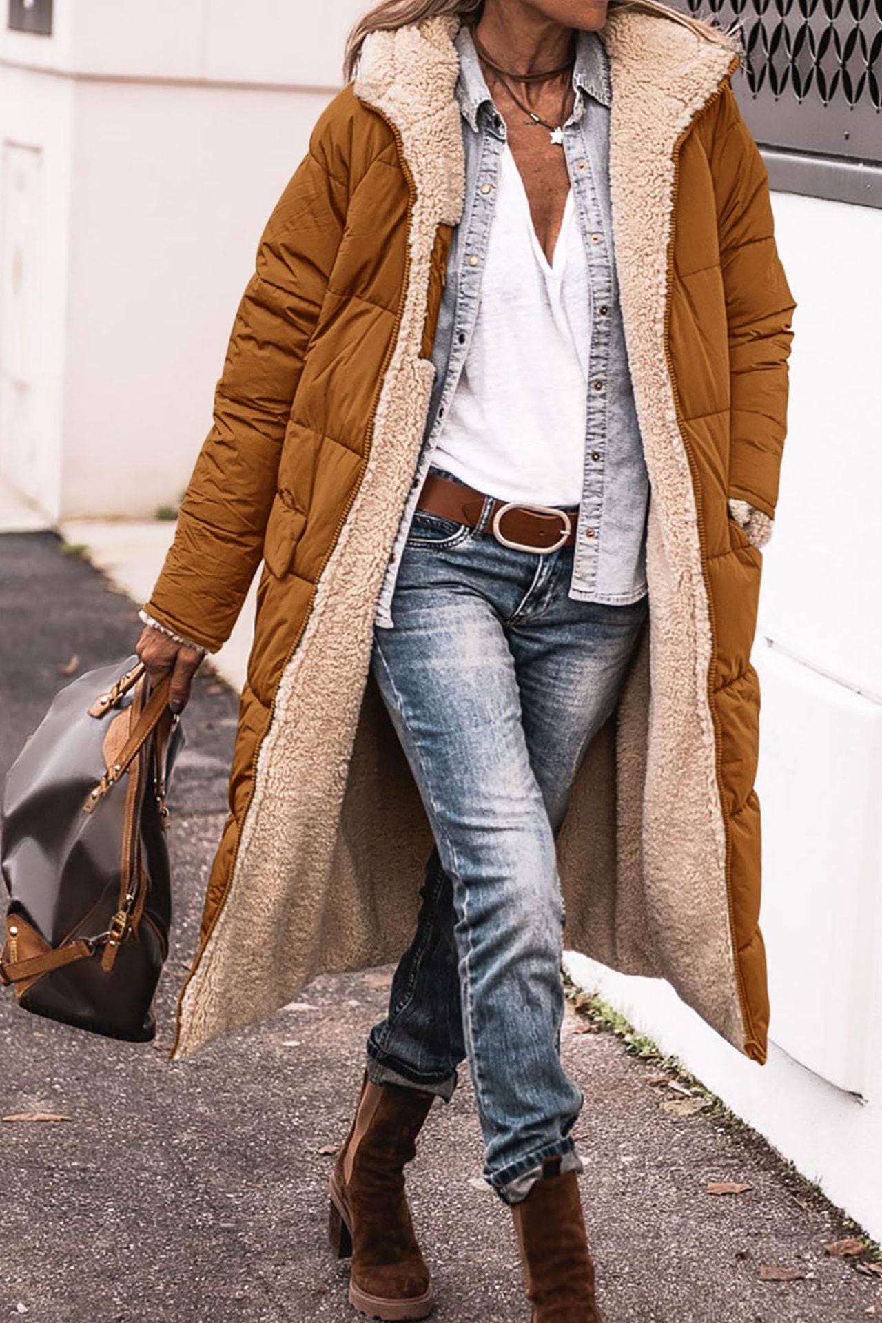 Chic Double-Sided Hooded Coat