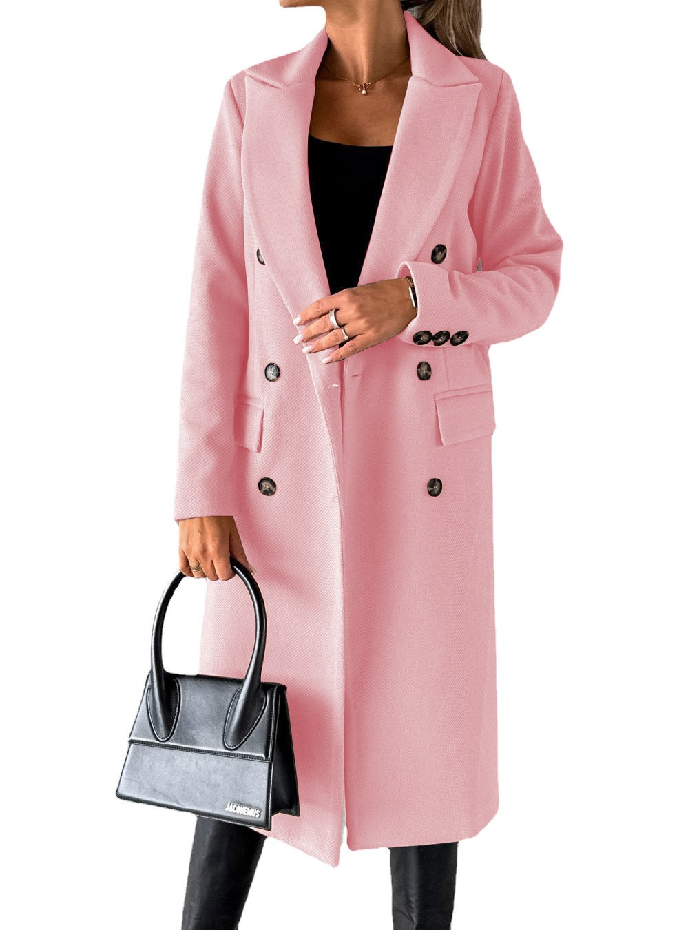 Chic Double-Breasted Pocket Blazer
