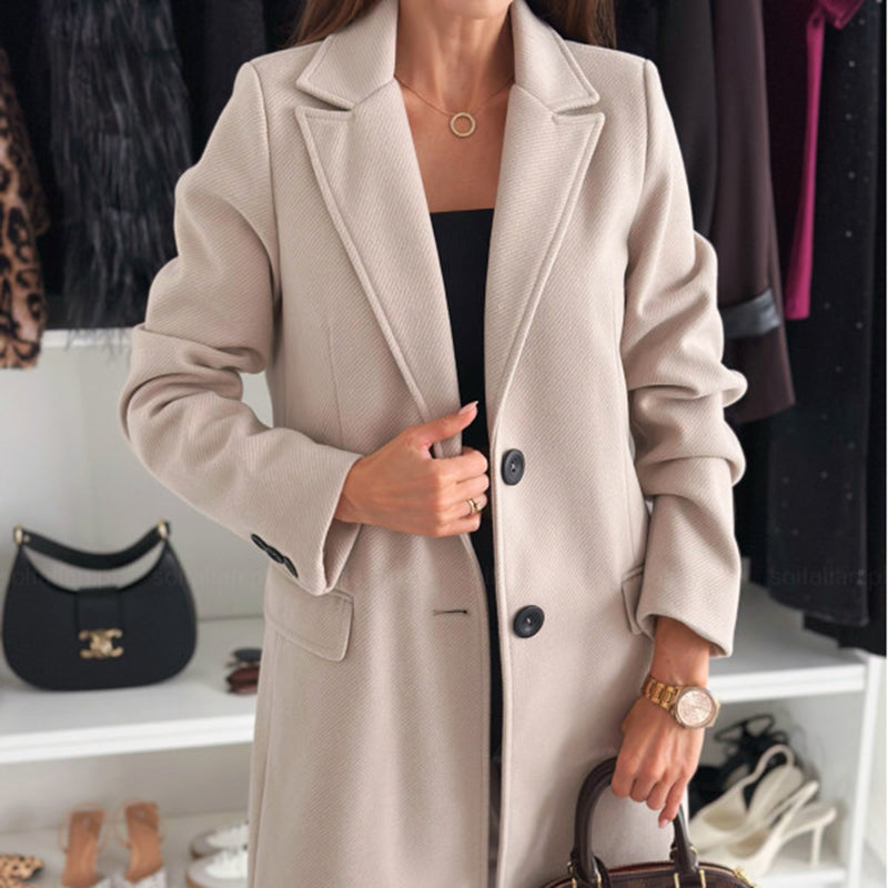 Notch Lapel Trench Coat Luxury