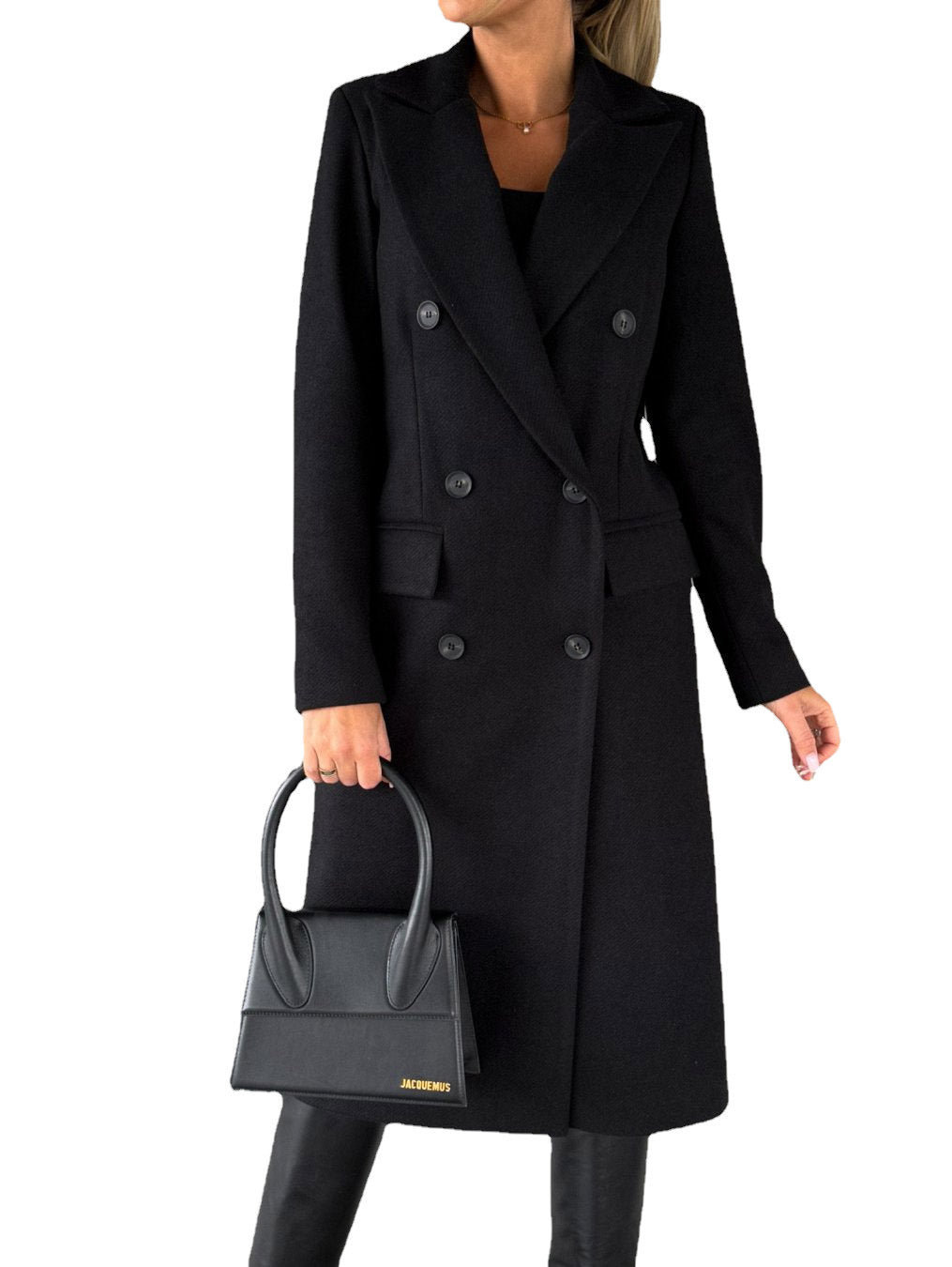 Chic Double-Breasted Pocket Blazer